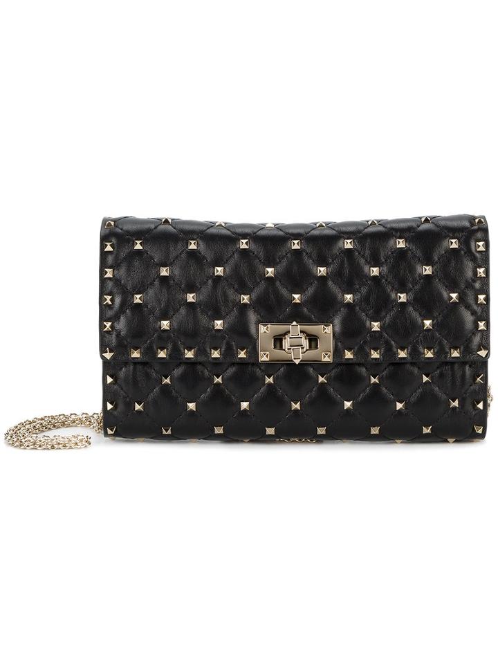 Valentino - Valentino Garavani Rockstud Spike Chain Bag - Women - Leather/metal - One Size, Black, Leather/metal