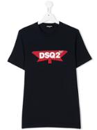 Dsquared2 Kids Teen Logo Print T-shirt - Blue