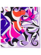 Emilio Pucci Fortuna Print Silk-twill Square Scarf - Purple