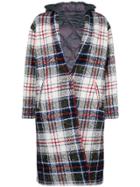 Forte Dei Marmi Couture Check Single-breasted Coat - Black