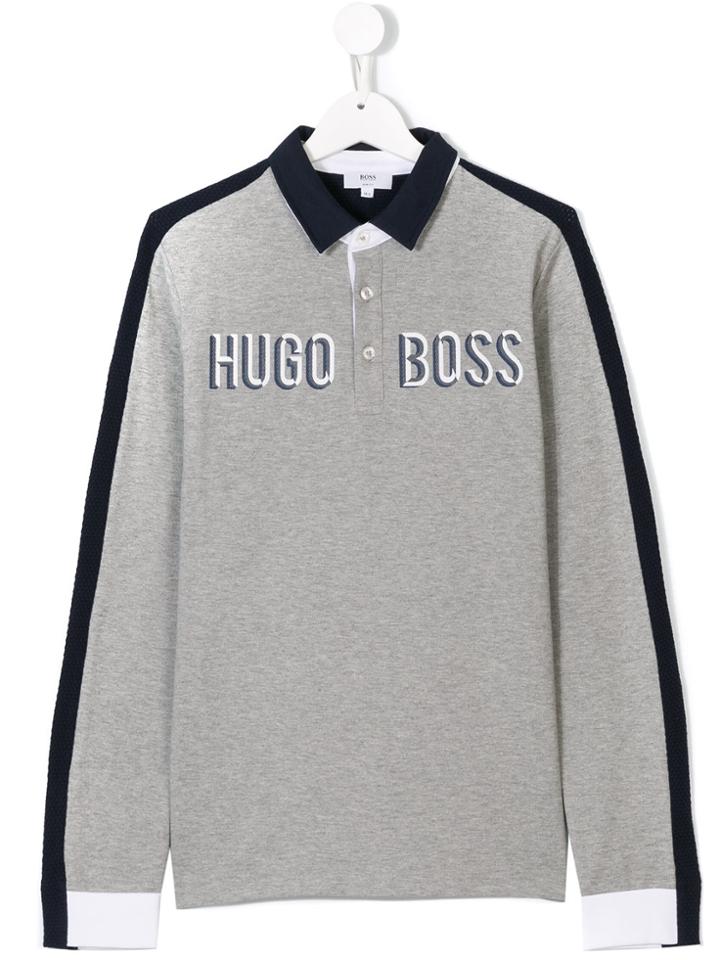 Boss Hugo Boss Marl Polo Shirt - Grey