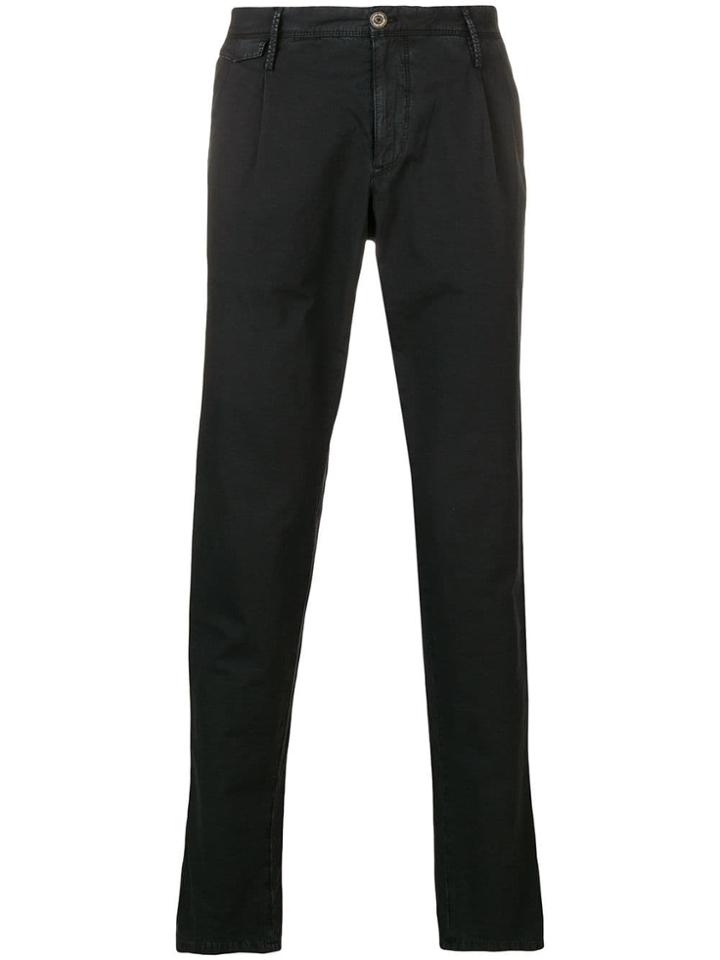 Pt01 Logo Chain Slim-fit Chinos - Black