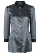 Dolce & Gabbana Cropped Sleeve Shirt - Grey