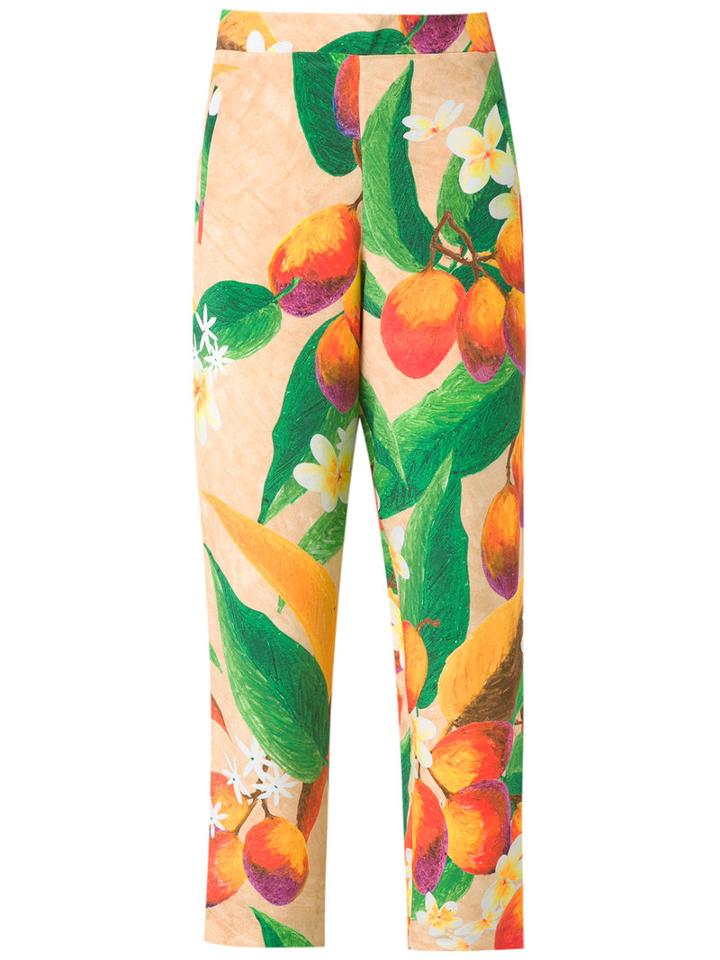 Isolda - Silk Trousers - Women - Silk - 40, Yellow/orange, Silk