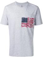 Parajumpers - Flag Print T-shirt - Men - Cotton - Xl, Grey, Cotton