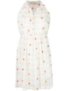 Vanessa Bruno Floral Embroidery Dress - White