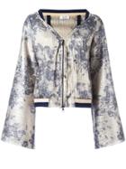 Aviù Floral Print Jacket - Blue
