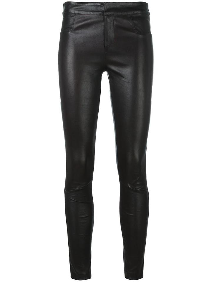 Tony Cohen 'hyacinth' Pants, Women's, Size: 38, Black, Lamb Skin/polyester/spandex/elastane