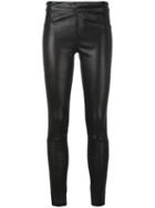 Tony Cohen 'hyacinth' Pants, Women's, Size: 38, Black, Lamb Skin/polyester/spandex/elastane