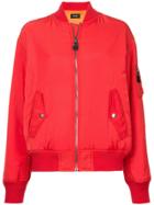 G.v.g.v. Zipped Bomber Jacket - Red