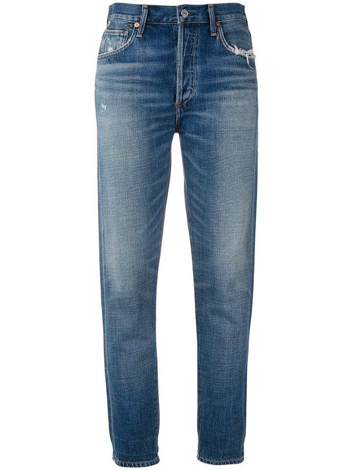 Citizens Of Humanity - Liya High-rise Classic Fit Jeans - Women - Cotton/rayon - 28, Blue, Cotton/rayon