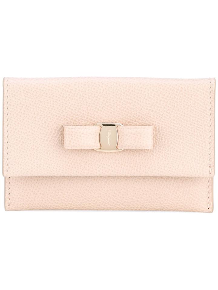 Salvatore Ferragamo Foldover Purse - Nude & Neutrals