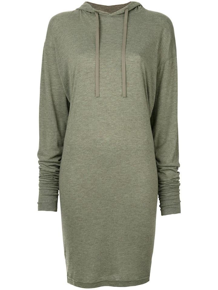 Isabel Marant Étoile - Brescia Hooded Dress - Women - Polyamide/viscose/cashmere - 38, Green, Polyamide/viscose/cashmere