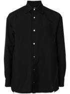 Facetasm Zip Detail Shirt - Black