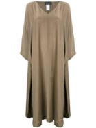 Gianluca Capannolo Long-sleeve Flared Dress - Brown