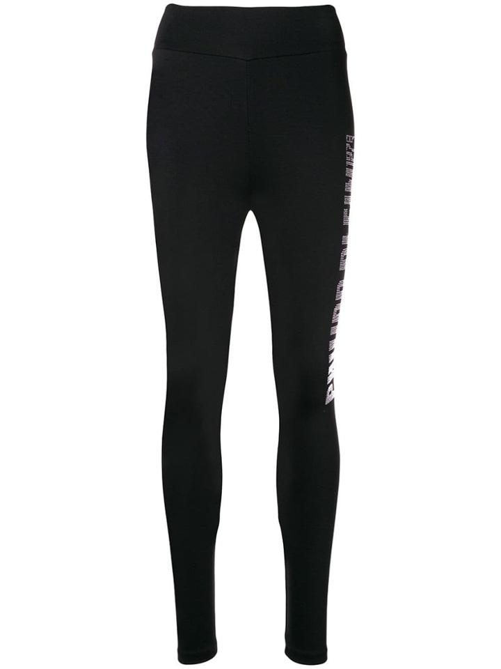 Philipp Plein Logo Print Leggings - Black