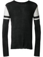 Unconditional Two-tone Sweater - Black