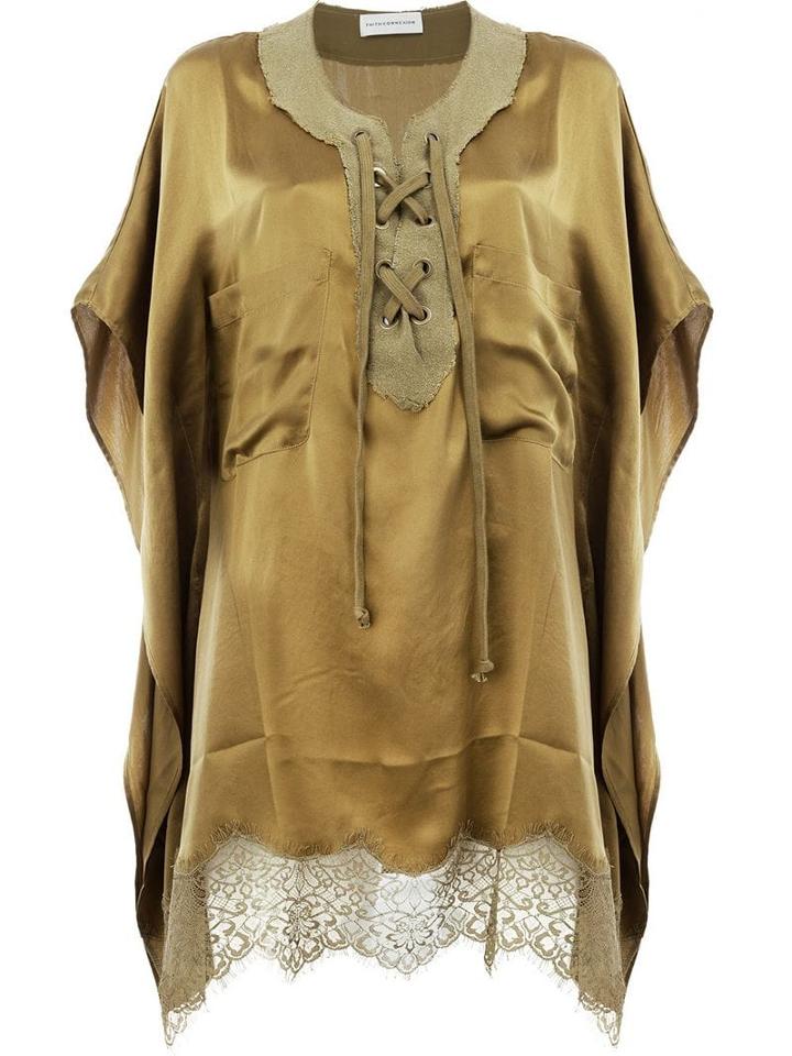 Faith Connexion Drawstring Blouse - Yellow