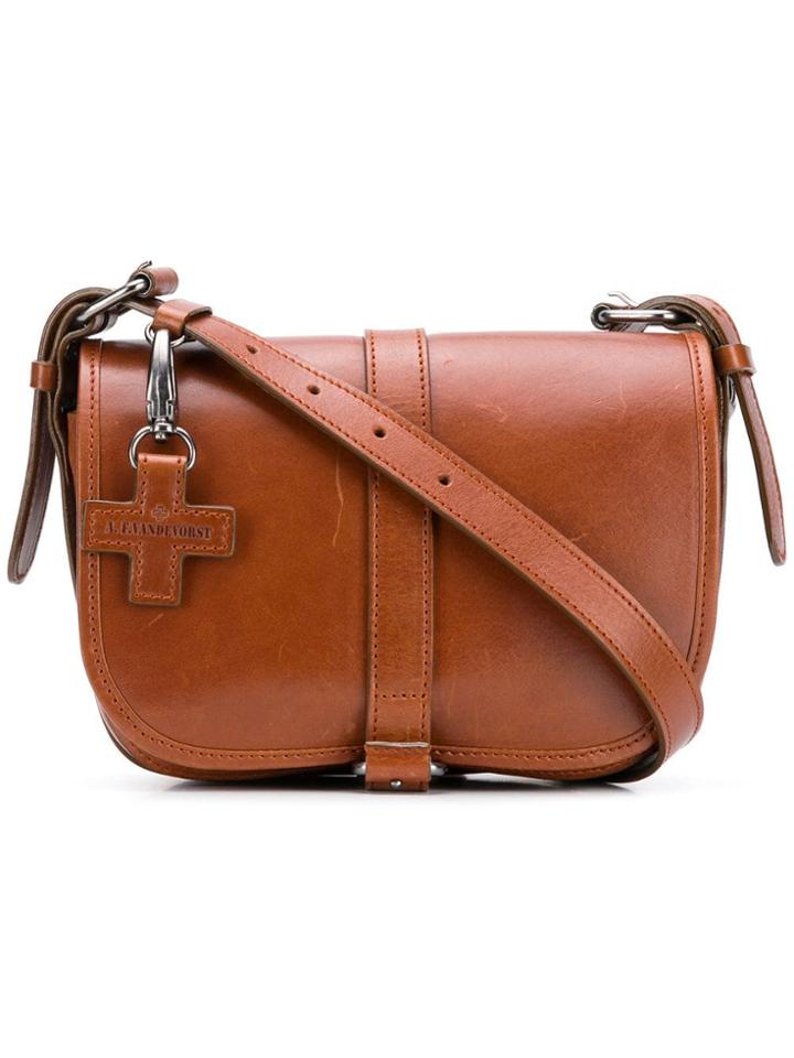 A.f.vandevorst Foldover Crossbody Bag - Brown