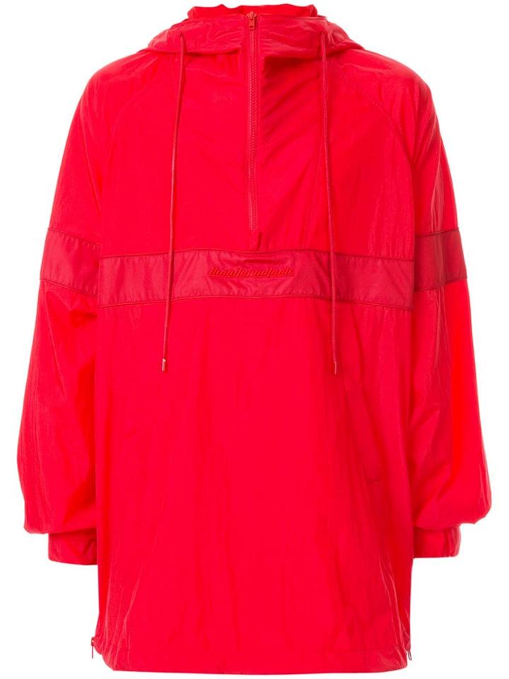 Juun.j Hooded Over-sized Sweatshirt - Red