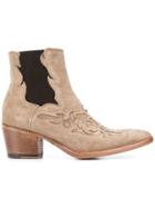 Alberto Fasciani Western Ankle Boots - Neutrals