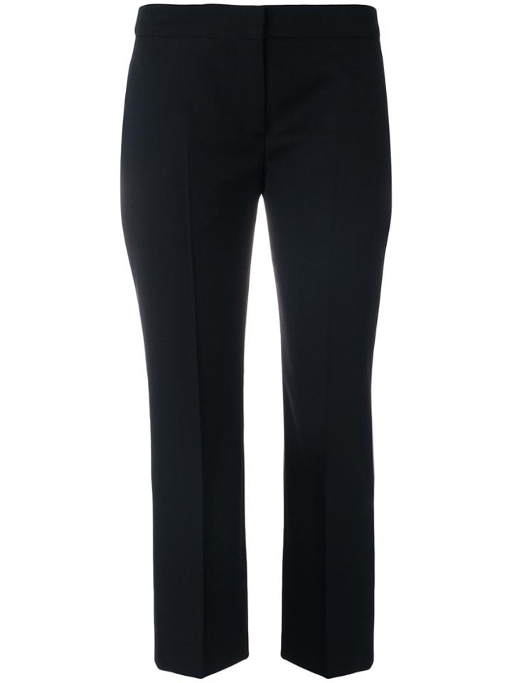 Alexander Mcqueen Cropped Tailored Trousers - Black