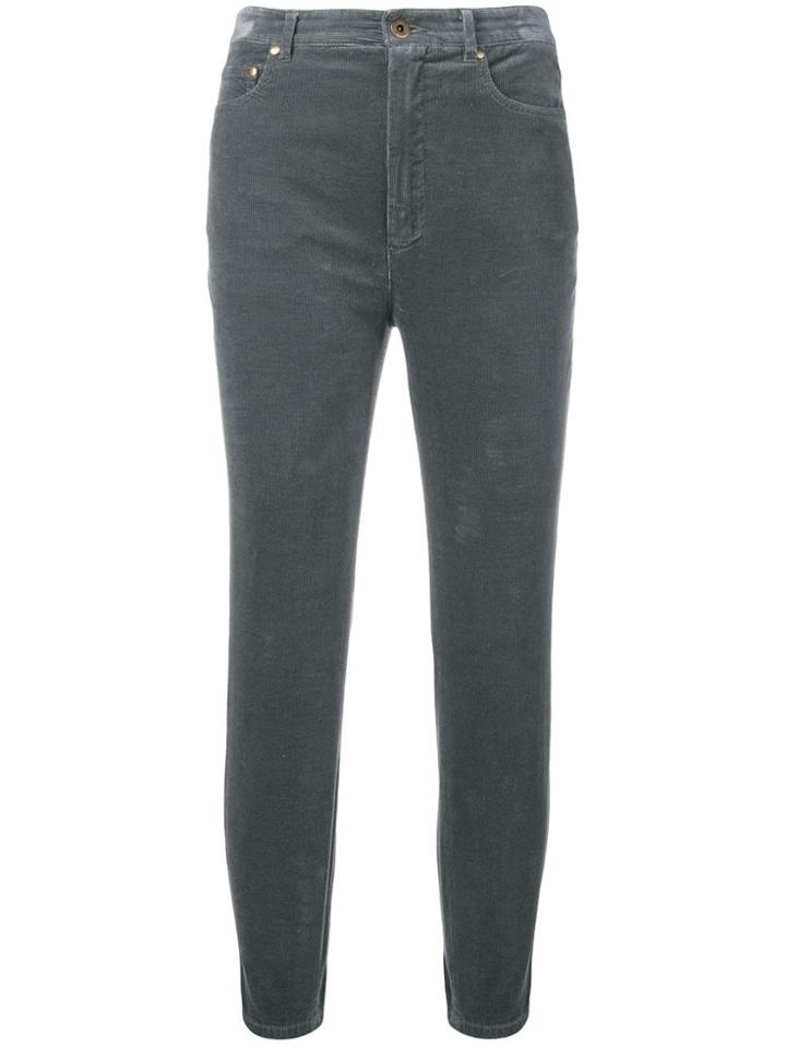 Miu Miu Skinny Cropped Jeans - Grey
