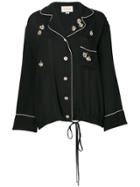 Gucci Embellished Pyjama-style Shirt - Black
