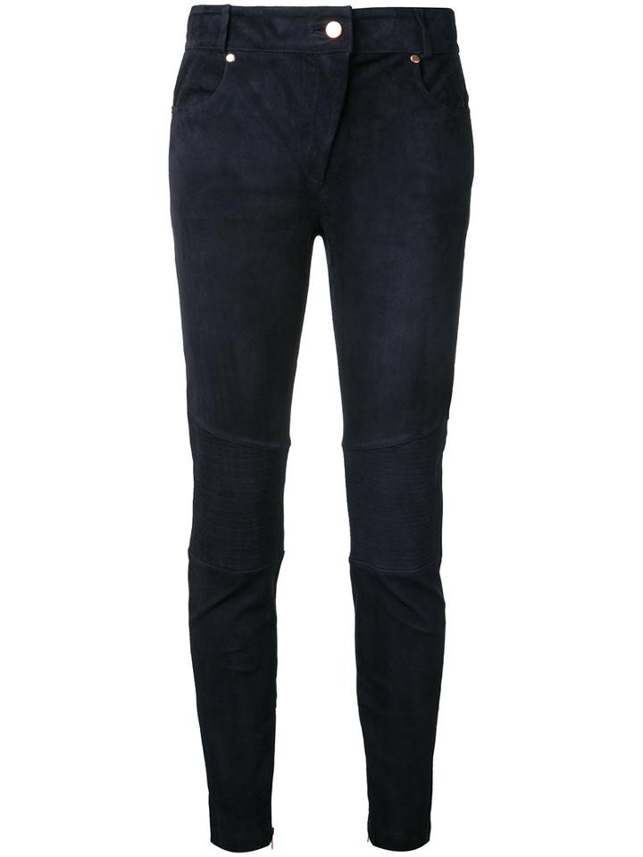 Ginger & Smart - Fervent Pants - Women - Leather - 8, Blue, Leather