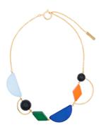 Marni Multicoloured Piccoli Resin And Metal Necklace