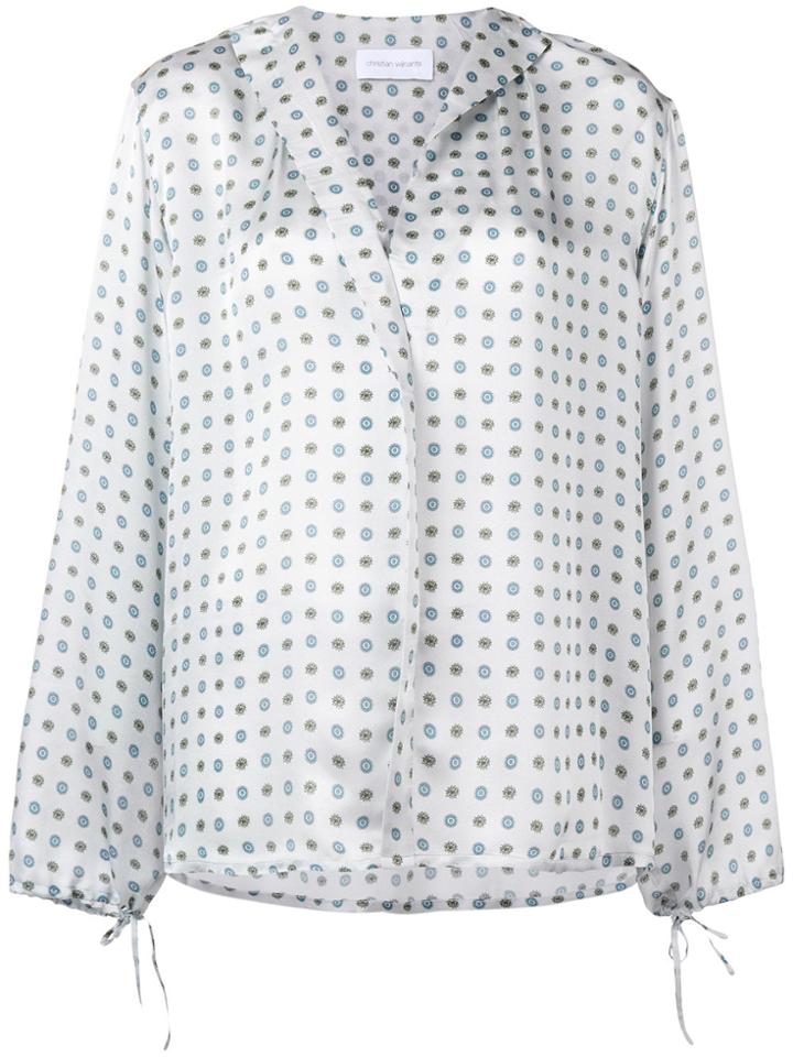 Christian Wijnants Taran Floral Print Blouse - Blue