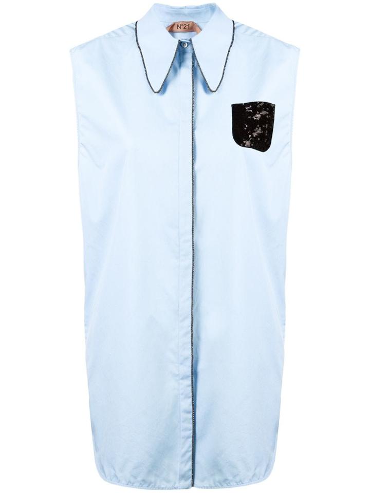 No21 Sequin Embellished Detail Shirt - Blue