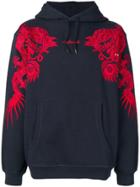 Maharishi Embroidered Dragon Hoodie - Blue