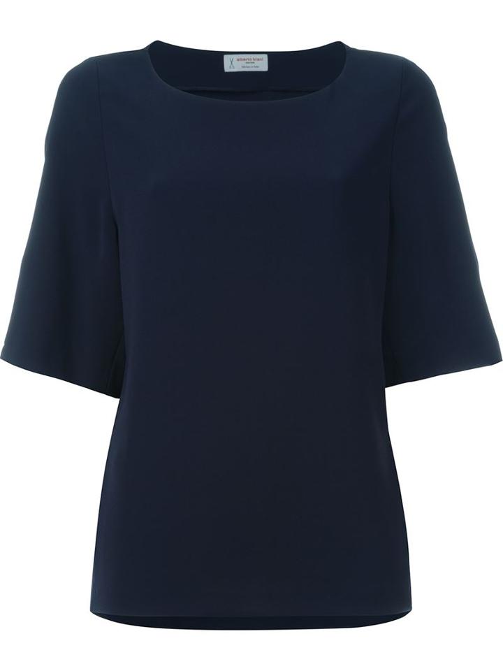 Alberto Biani Oversized Scoop Neck Top