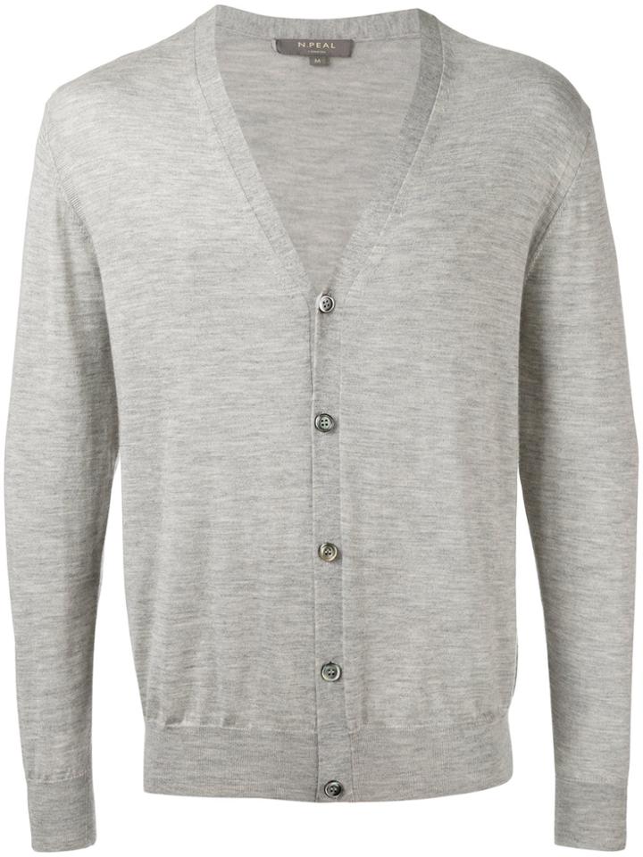 N.peal Button Up Cardigan - Grey