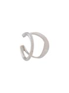 Maria Black Ripples Earcuff - Silver
