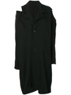 Yohji Yamamoto Distressed Coat - Black