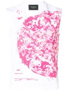 Mr & Mrs Italy Camouflage Print Tank Top - White