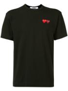 Comme Des Garçons Play Embroidered Heart T-shirt, Men's, Size: Xs, Black, Cotton