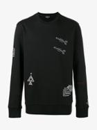 Lanvin Arrow Stitch Sweatshirt, Men's, Size: Medium, Black, Cotton/viscose