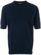 Dolce & Gabbana Short Sleeved Sweater - Blue