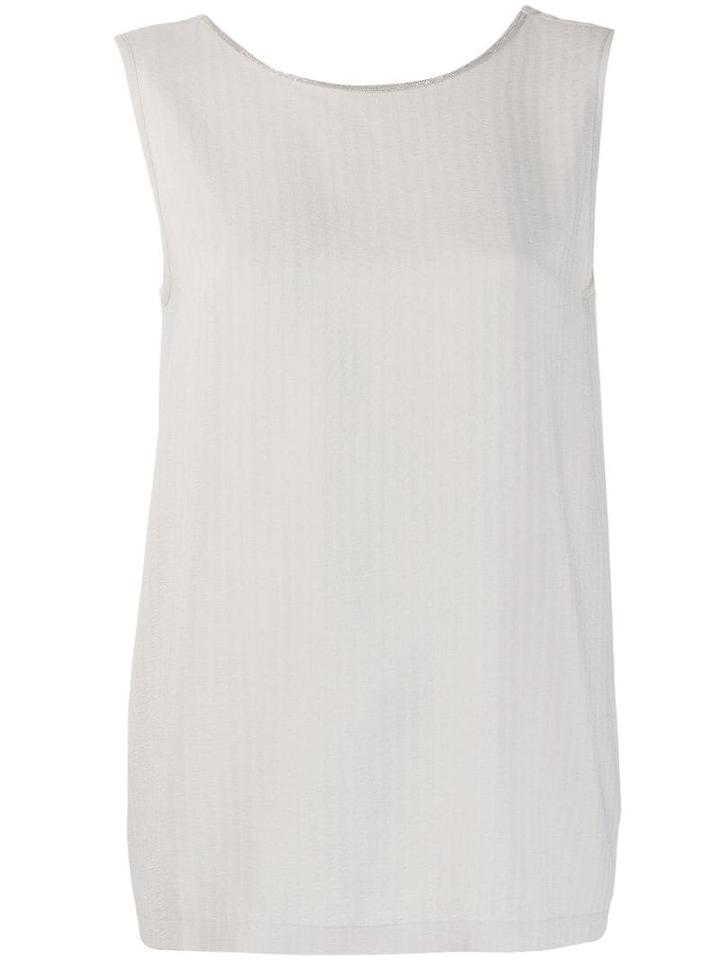 Fabiana Filippi Ball-chain Neck Blouse - Grey