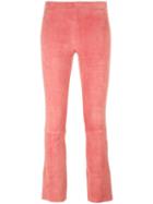 Stouls Maxime Trousers, Women's, Size: Xs, Pink/purple, Cotton/spandex/elastane/lyocell/lamb Nubuck Leather