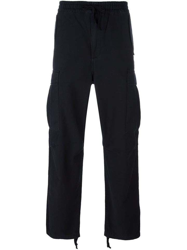 Carhartt Loose-fit Cargo Trousers, Men's, Size: Large, Black, Cotton/polyester