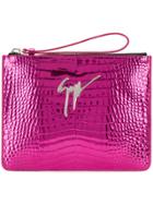 Giuseppe Zanotti Design Margery Clutch Bag - Pink & Purple
