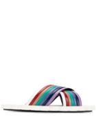 Marni Rainbow Slides - White