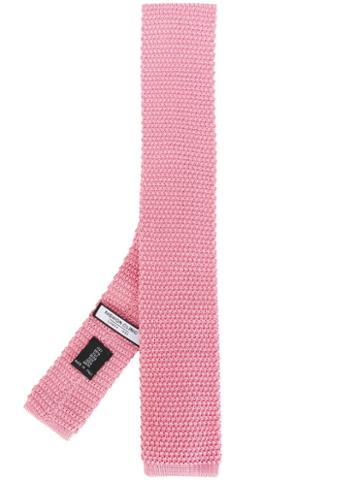 Fashion Clinic Timeless Square-tip Tie - Pink