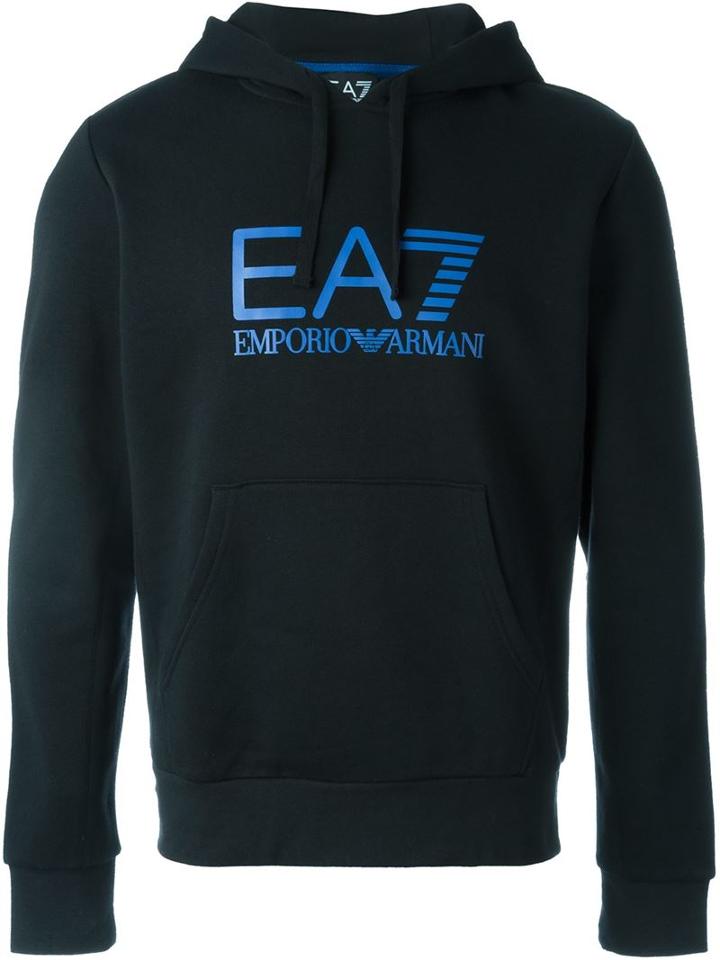 Ea7 Emporio Armani Front Logo Hoodie