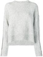 Sport Max Code Button Detail Sweater - Grey