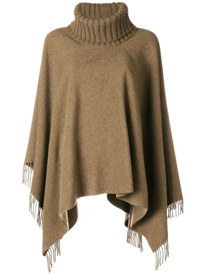 Fabiana Filippi Knitted Poncho - Green